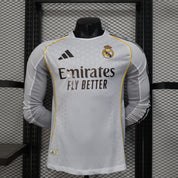 Real Madrid Domicile 25/26 - Version joueur Manches longues