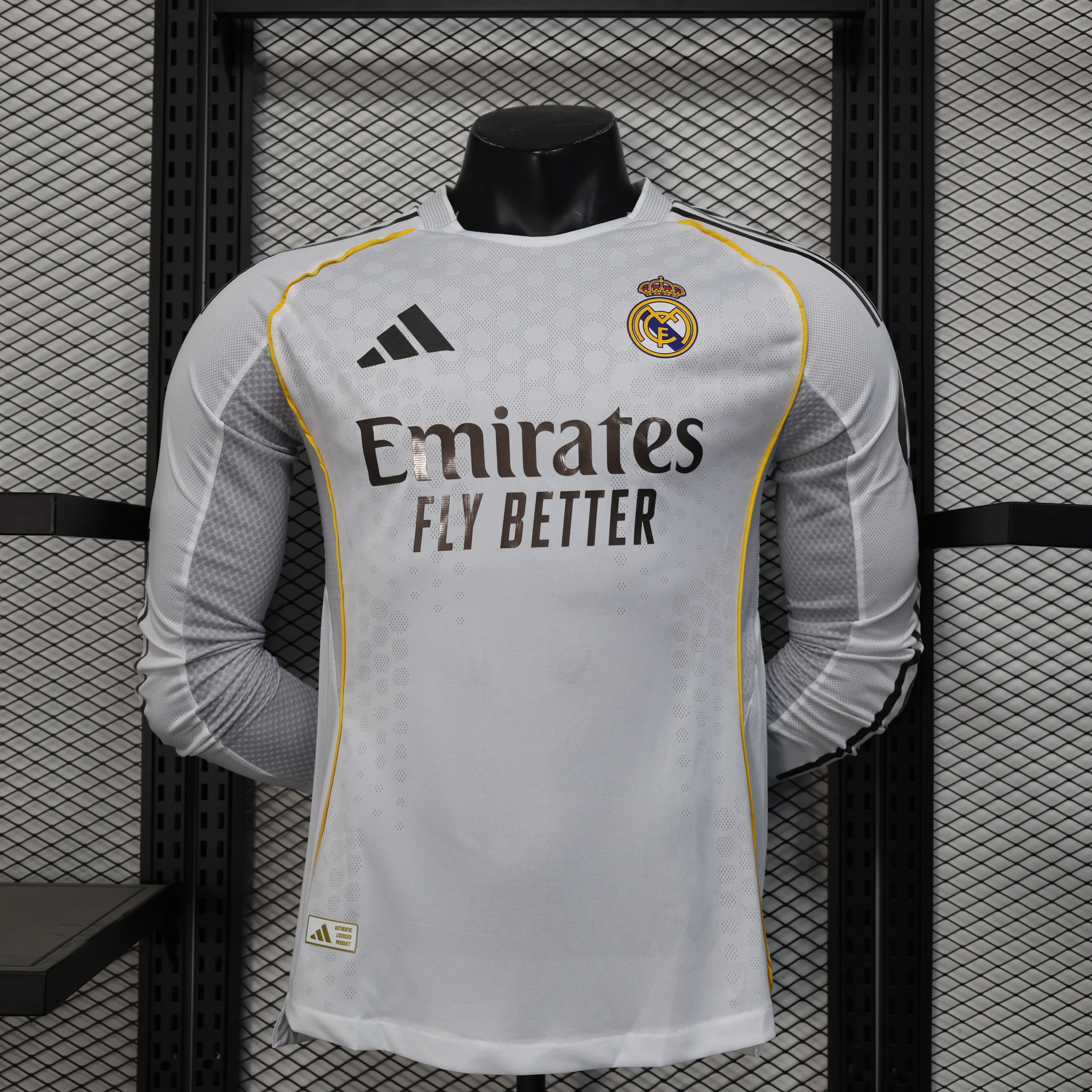 Real Madrid Casa 25/26 - Versione Giocatore Maniche Lunghe
